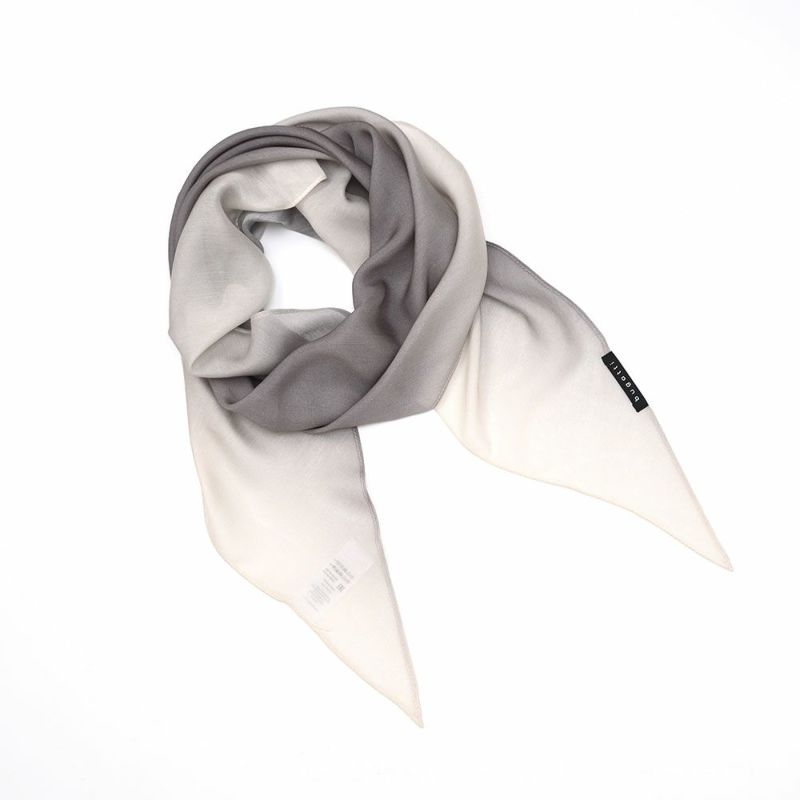 ブガッティの春夏スカーフ・ストール Diamand Shape Scarf（ダイアモンドシェイプスカーフ） 630104 ライトグレー