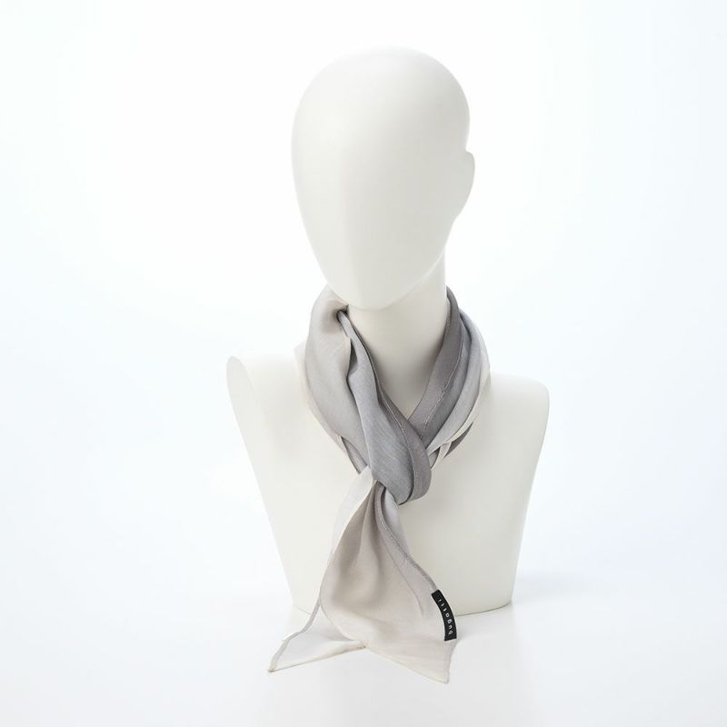 ブガッティの春夏スカーフ・ストール Diamand Shape Scarf（ダイアモンドシェイプスカーフ） 630104 ライトグレー