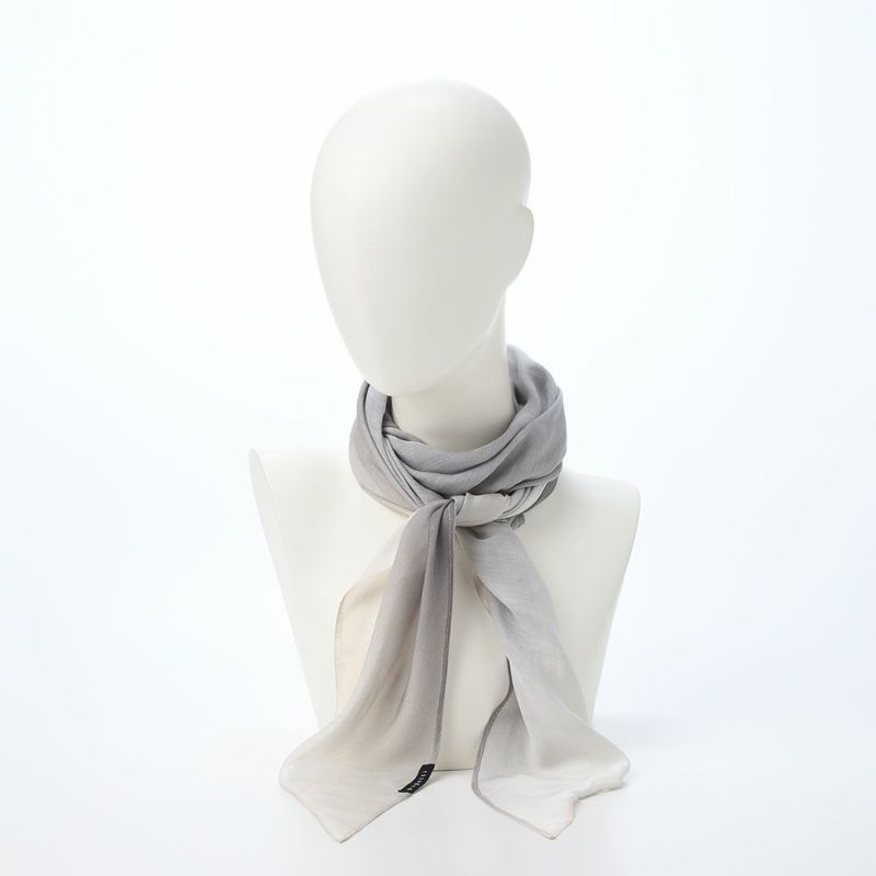 ブガッティの春夏スカーフ・ストール Diamand Shape Scarf（ダイアモンドシェイプスカーフ） 630104 ライトグレー