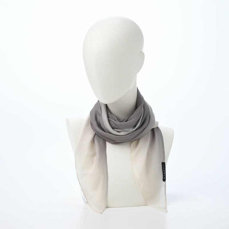 ブガッティの春夏スカーフ・ストール Diamand Shape Scarf（ダイアモンドシェイプスカーフ） 630104 ライトグレー