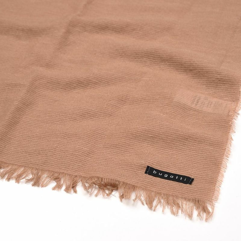 ブガッティの春夏スカーフ・ストール Scarf Solid（スカーフ ソリッド） 630323 キャメル