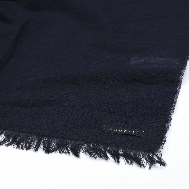 ブガッティの春夏スカーフ・ストール Scarf Solid（スカーフ ソリッド） 630323 ネイビー