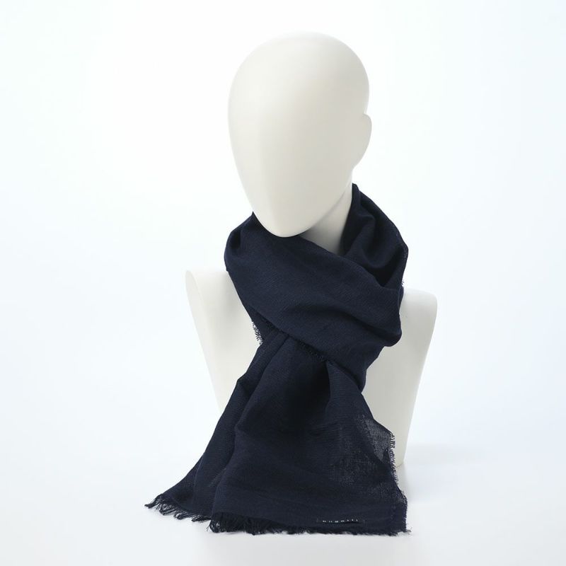 ブガッティの春夏スカーフ・ストール Scarf Solid（スカーフ ソリッド） 630323 ネイビー