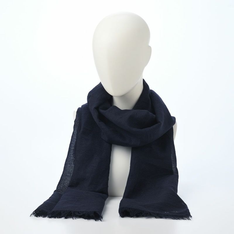 ブガッティの春夏スカーフ・ストール Scarf Solid（スカーフ ソリッド） 630323 ネイビー
