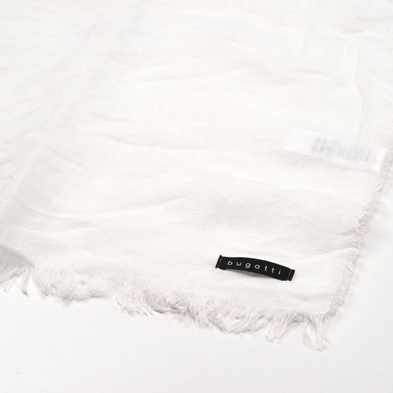 ブガッティの春夏スカーフ・ストール Scarf Solid（スカーフ ソリッド） 630323 ホワイト