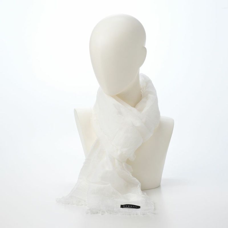 ブガッティの春夏スカーフ・ストール Scarf Solid（スカーフ ソリッド） 630323 ホワイト