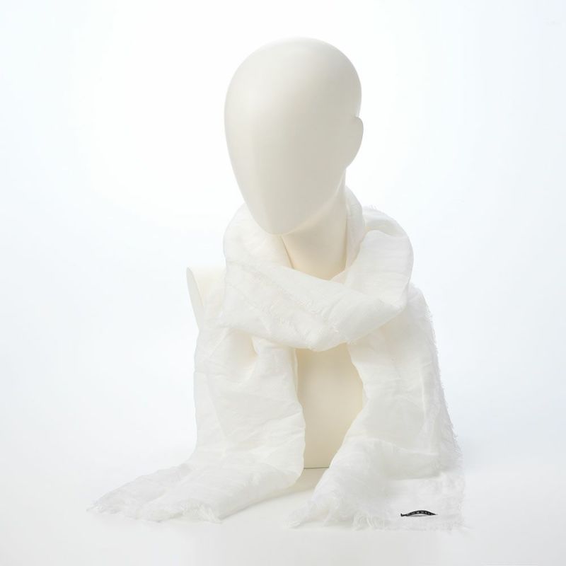 ブガッティの春夏スカーフ・ストール Scarf Solid（スカーフ ソリッド） 630323 ホワイト