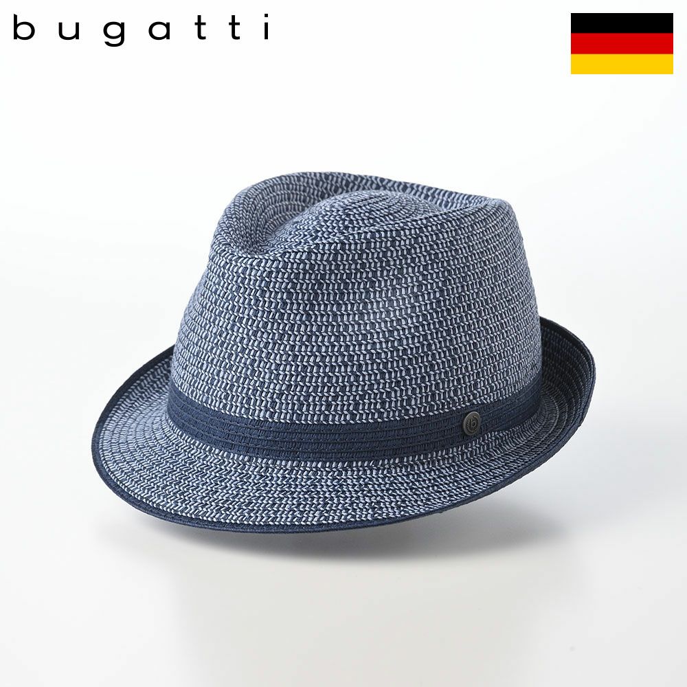 ブガッティのブレードハット Trilby Bicolor（トリルビー バイカラー） 629013 ネイビー