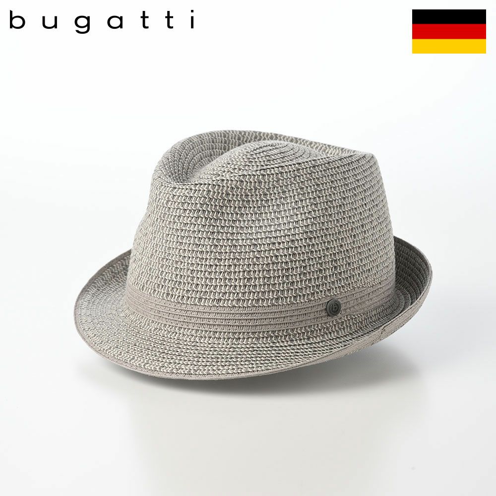 ブガッティのブレードハット Trilby Bicolor（トリルビー バイカラー） 629013 シルバー