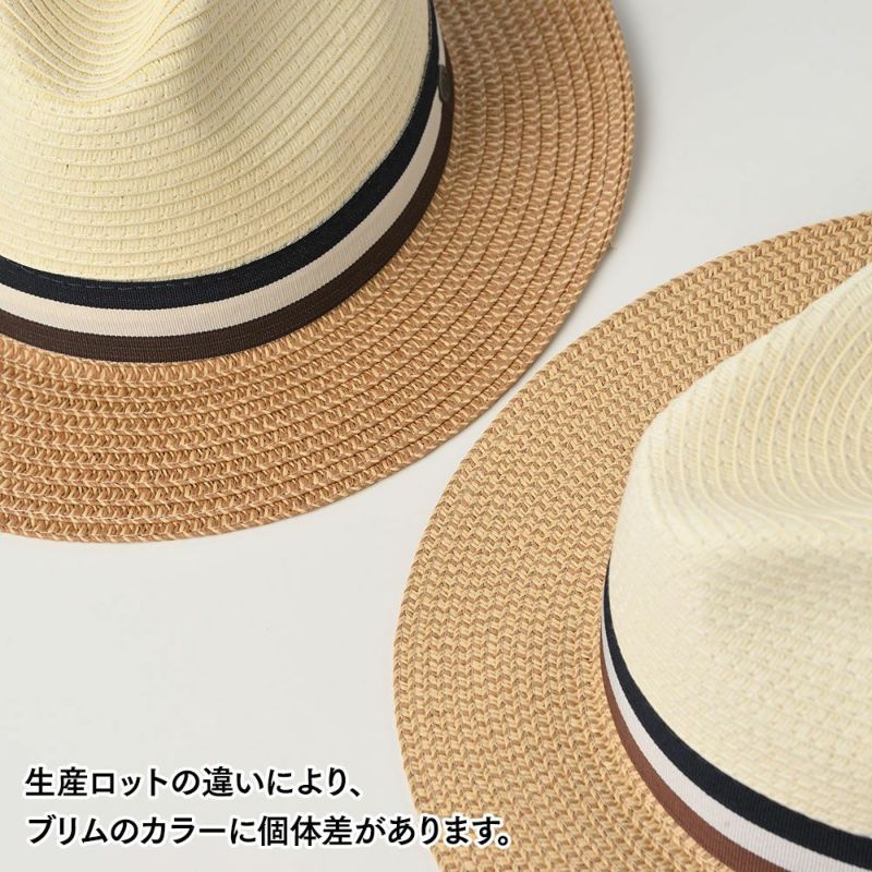 ブガッティのブレードハット Summer Fedora Color（サマー フェドラ カラー） 629014 ナチュラル