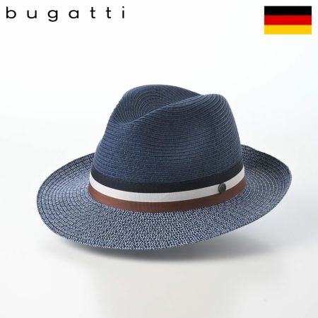 ブガッティのブレードハット Summer Fedora Color（サマー フェドラ カラー） 629014 ネイビー