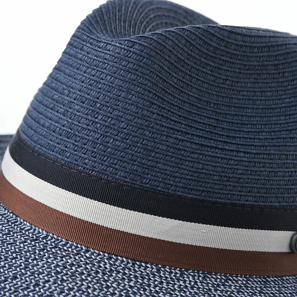 ブガッティのブレードハット Summer Fedora Color（サマー フェドラ カラー） 629014 ネイビー