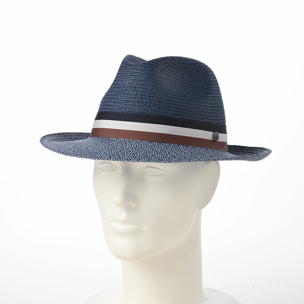 ブガッティのブレードハット Summer Fedora Color（サマー フェドラ カラー） 629014 ネイビー