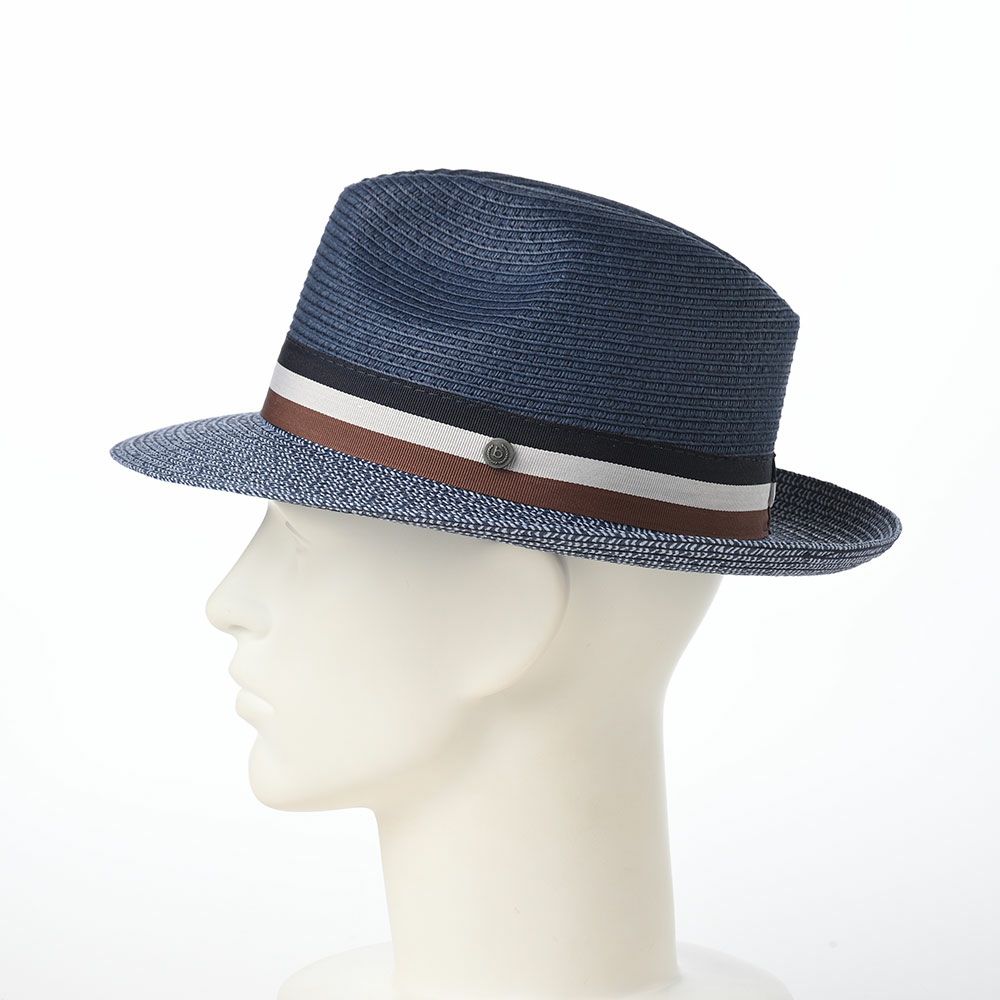 ブガッティのブレードハット Summer Fedora Color（サマー フェドラ カラー） 629014 ネイビー