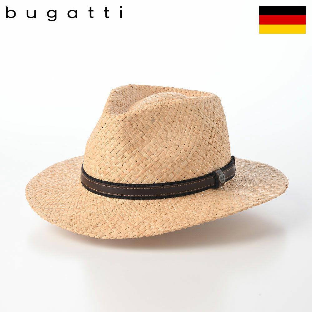 ブガッティのラフィアハット Straw Hat（ストローハット） 629015 ナチュラル