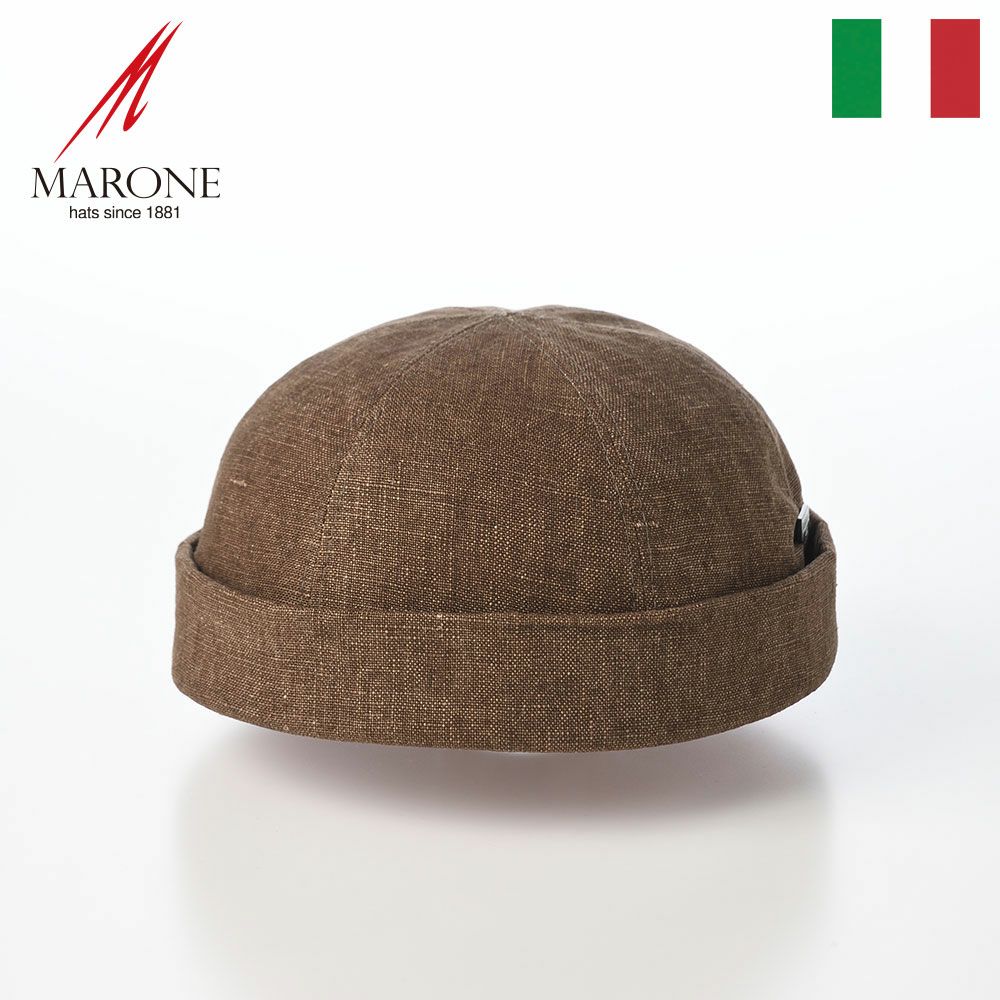 マローネのロールキャップ Linen Roll Cap（リネン ロールキャップ） CT82524 ベージュ