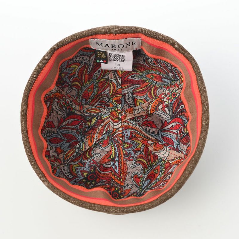 マローネのロールキャップ Linen Roll Cap（リネン ロールキャップ） CT82524 ベージュ