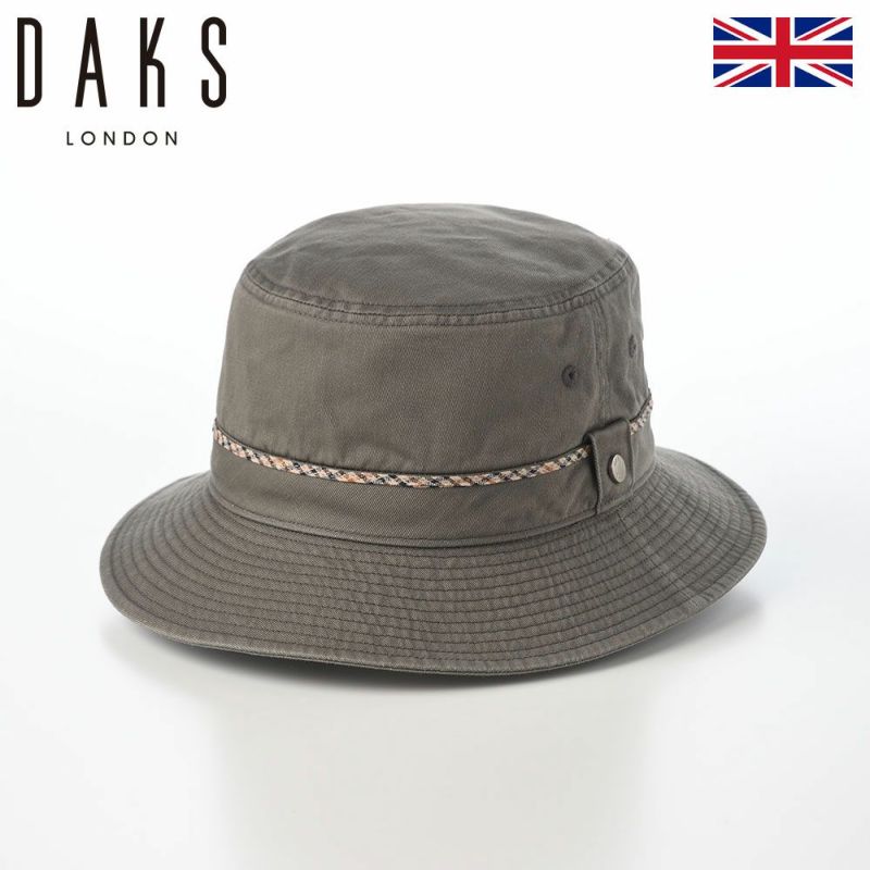 ダックスのソフトハット Safari Gristone-W Twill（サファリ グリストーン ツイル） D2008 カーキ