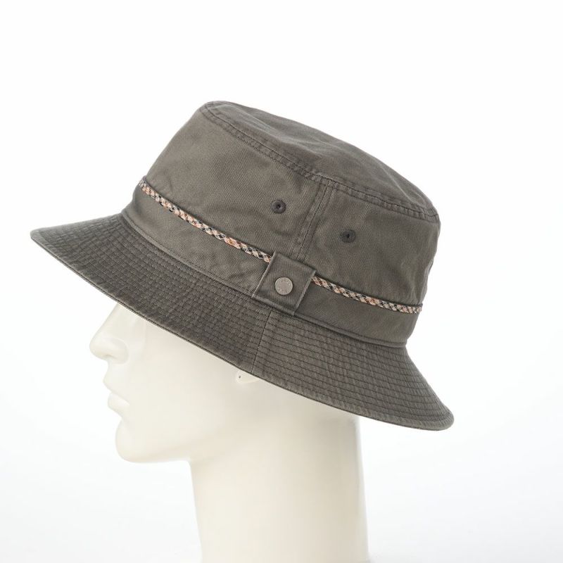 ダックスのソフトハット Safari Gristone-W Twill（サファリ グリストーン ツイル） D2008 カーキ