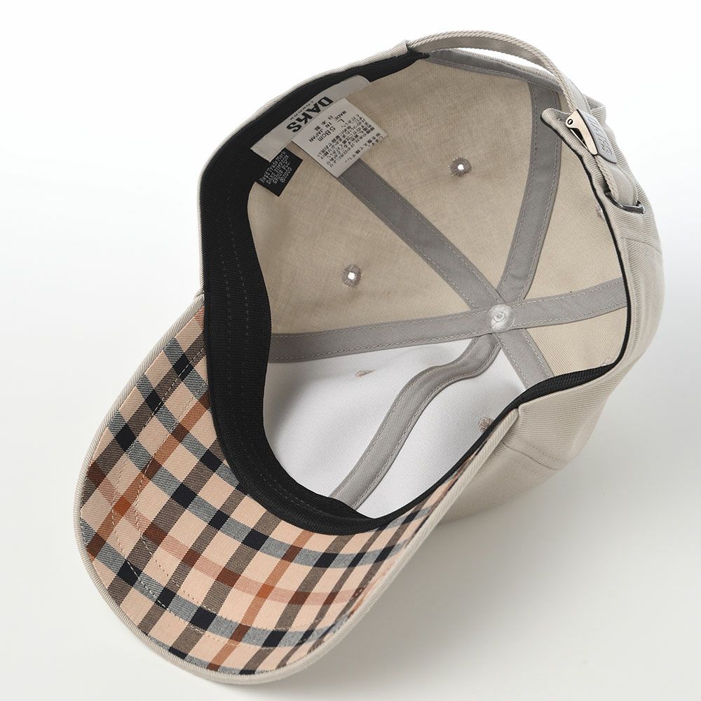 ダックスのキャップ Cap Cotton Twill House Check（キャップ コットンツイル ハウスチェック） D2011 グレー