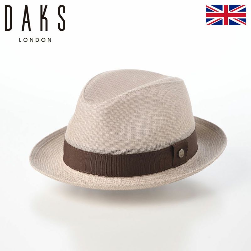 ダックスのソフトハット Hat Cotton Linen KARAMI（ハット コットンリネン カラミ） D2012 ベージュ