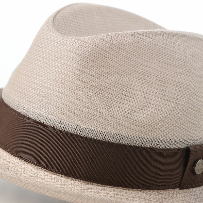 ダックスのソフトハット Hat Cotton Linen KARAMI（ハット コットンリネン カラミ） D2012 ベージュ