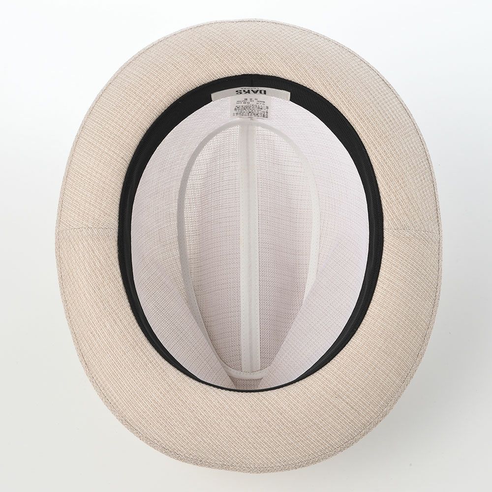 ダックスのソフトハット Hat Cotton Linen KARAMI（ハット コットンリネン カラミ） D2012 ベージュ