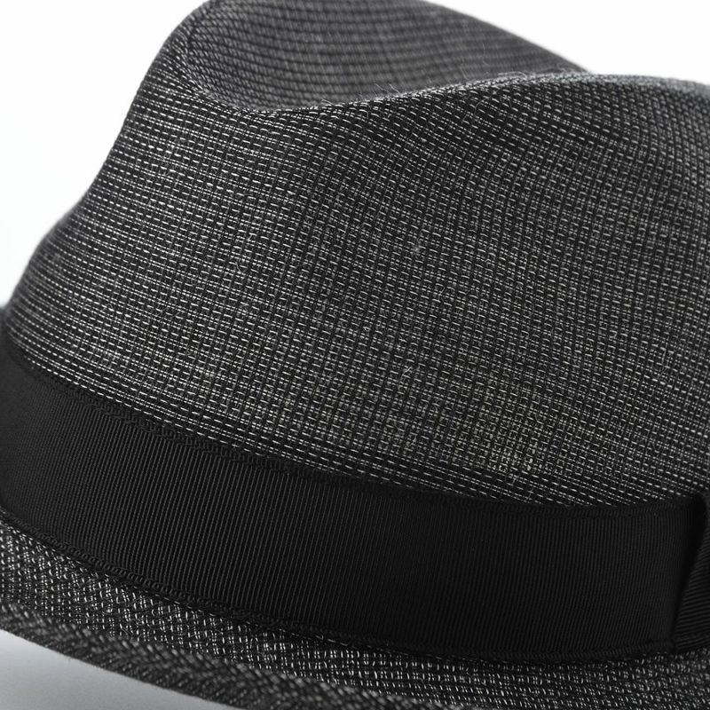 ダックスのソフトハット Hat Cotton Linen KARAMI（ハット コットンリネン カラミ） D2012 ブラック