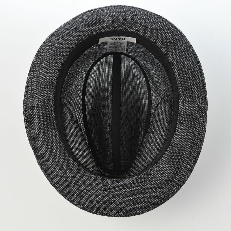 ダックスのソフトハット Hat Cotton Linen KARAMI（ハット コットンリネン カラミ） D2012 ブラック