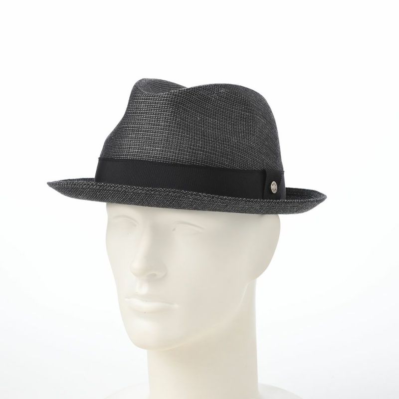 ダックスのソフトハット Hat Cotton Linen KARAMI（ハット コットンリネン カラミ） D2012 ブラック