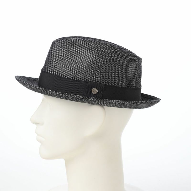 ダックスのソフトハット Hat Cotton Linen KARAMI（ハット コットンリネン カラミ） D2012 ブラック