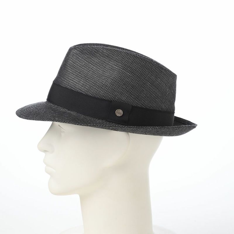 ダックスのソフトハット Hat Cotton Linen KARAMI（ハット コットンリネン カラミ） D2012 ブラック