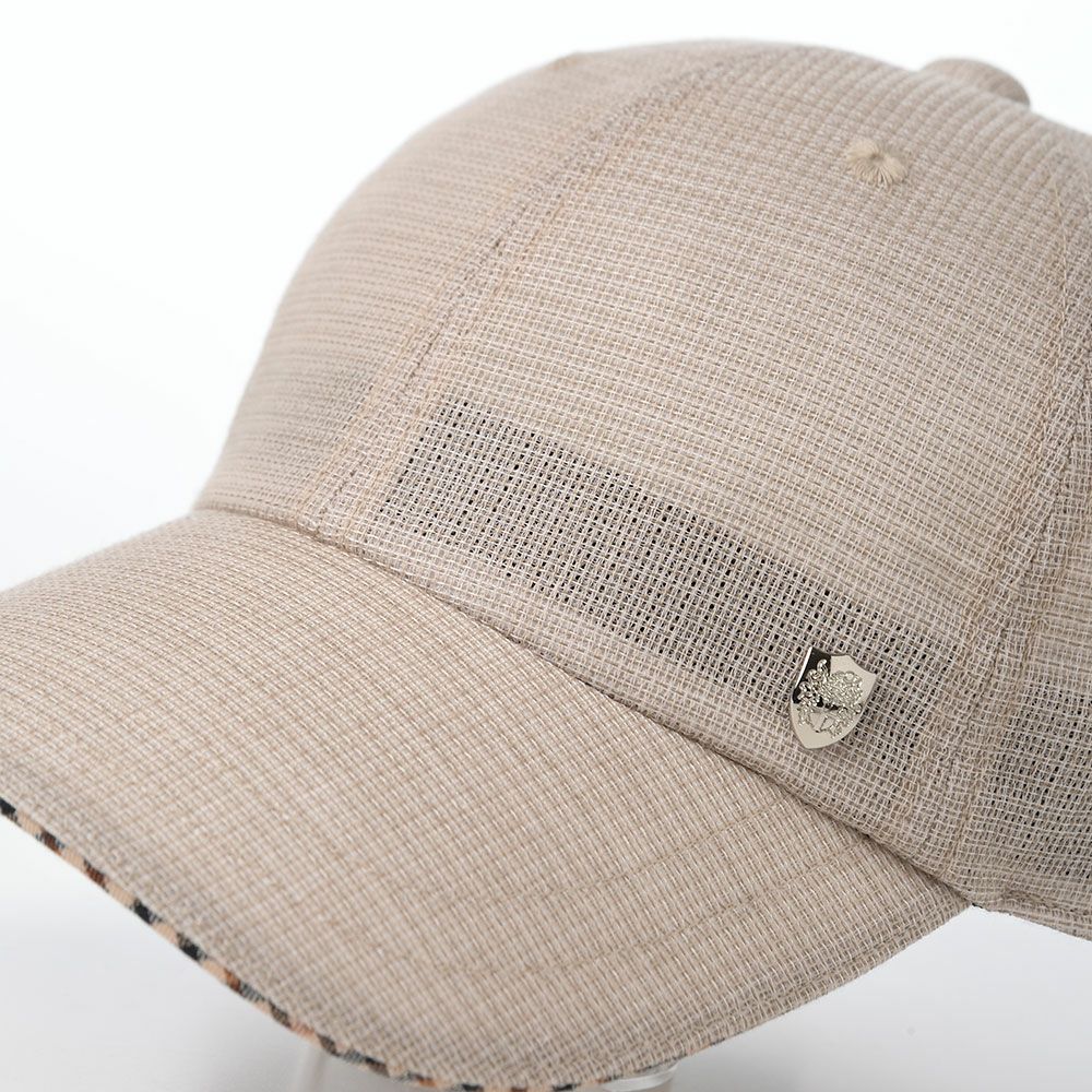 ダックスのキャップ Cap Cotton Linen KARAMI（キャップ コットンリネン カラミ） D2013 ベージュ