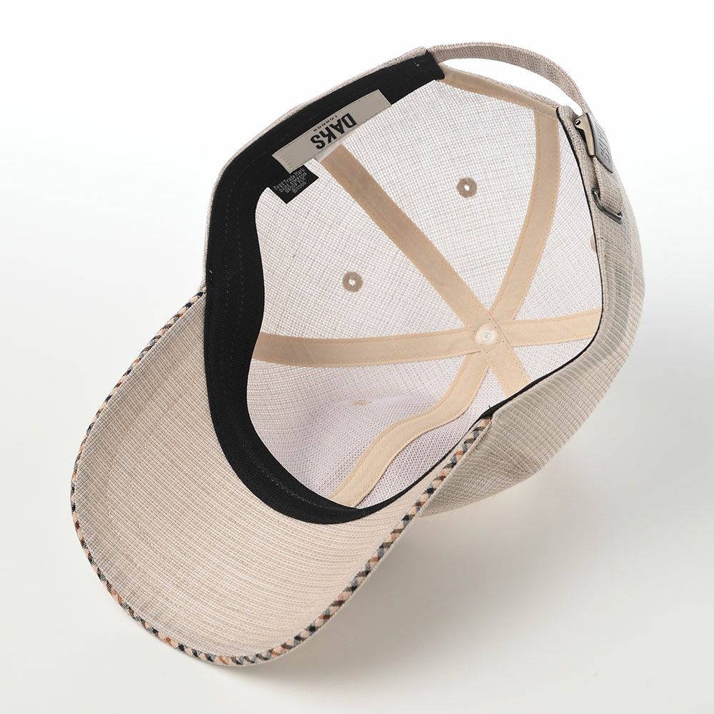 ダックスのキャップ Cap Cotton Linen KARAMI（キャップ コットンリネン カラミ） D2013 ベージュ