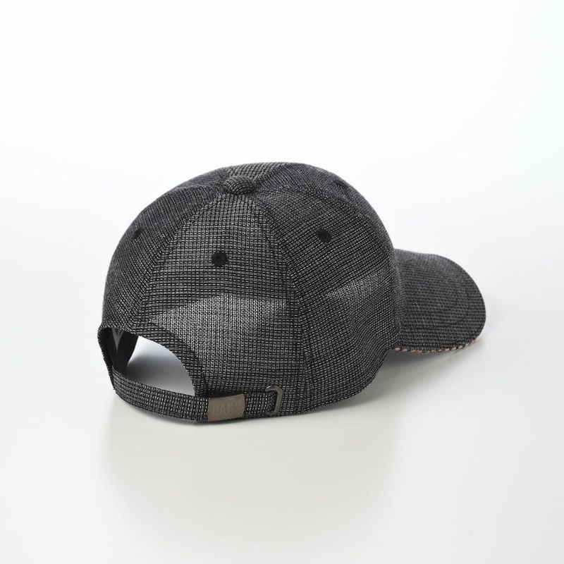 ダックスのキャップ Cap Cotton Linen KARAMI（キャップ コットンリネン カラミ） D2013 ブラック