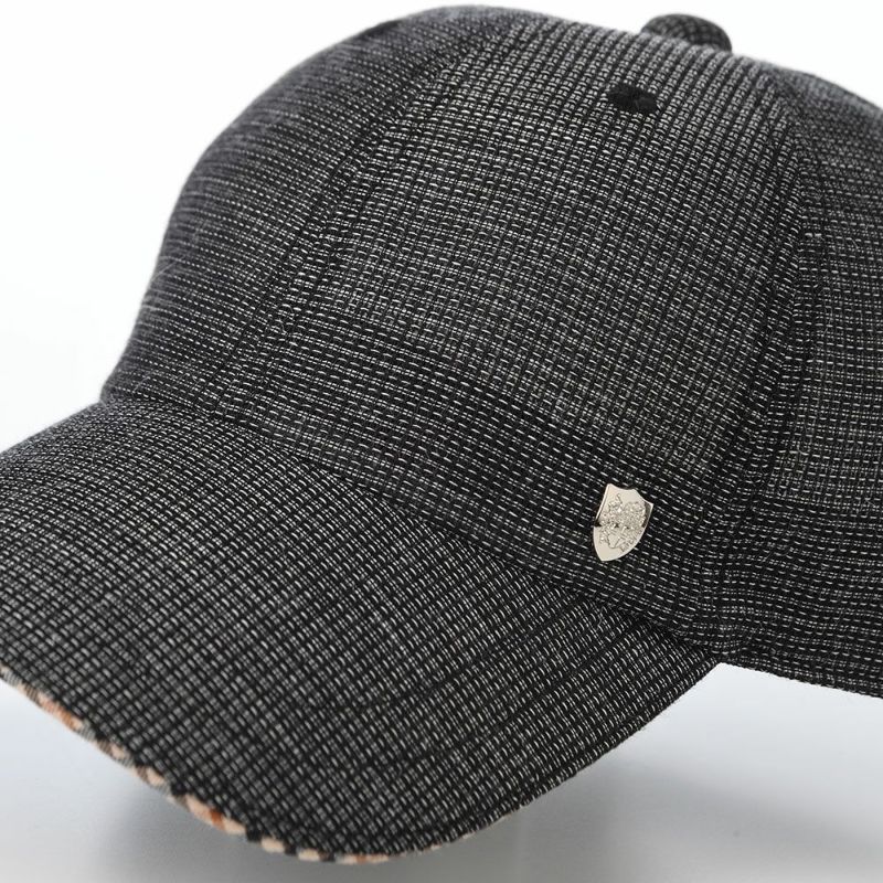 ダックスのキャップ Cap Cotton Linen KARAMI（キャップ コットンリネン カラミ） D2013 ブラック
