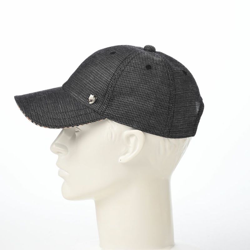 ダックスのキャップ Cap Cotton Linen KARAMI（キャップ コットンリネン カラミ） D2013 ブラック