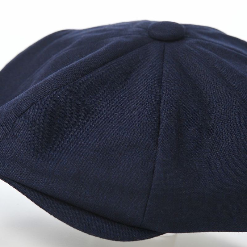 クリスティーズロンドンのキャスケット Linen Blend Baker Boy（リネンブレンド ベーカーボーイ） ネイビー