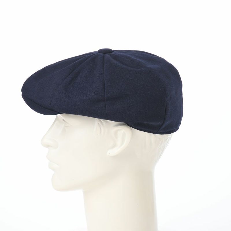 クリスティーズロンドンのキャスケット Linen Blend Baker Boy（リネンブレンド ベーカーボーイ） ネイビー