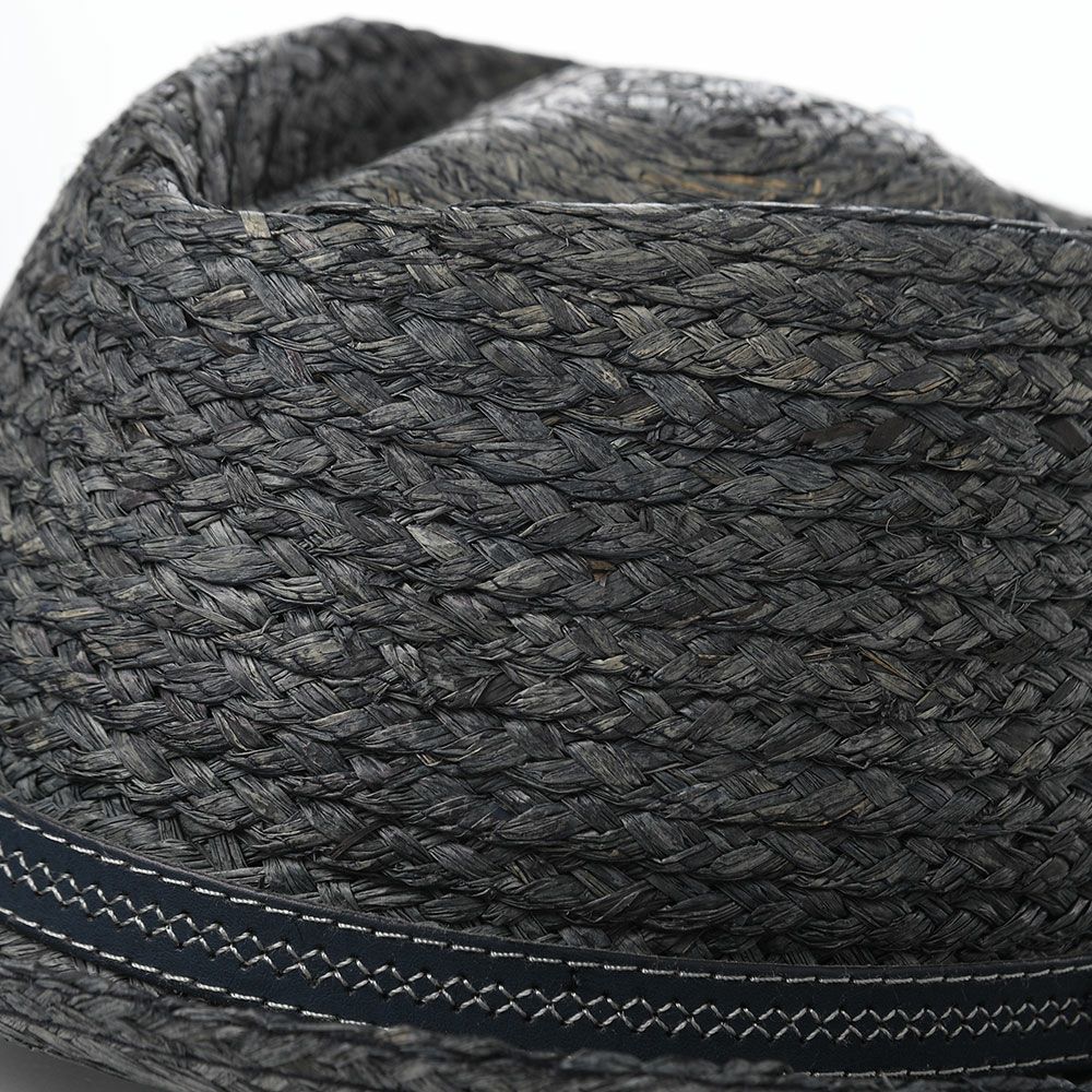 ゴットマンのラフィアハット Fluss Raffia（フルス ラフィア） G49412366 グレーネイビー