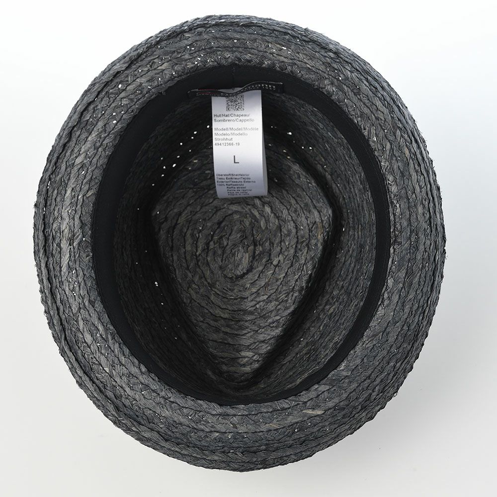 ゴットマンのラフィアハット Fluss Raffia（フルス ラフィア） G49412366 グレーネイビー