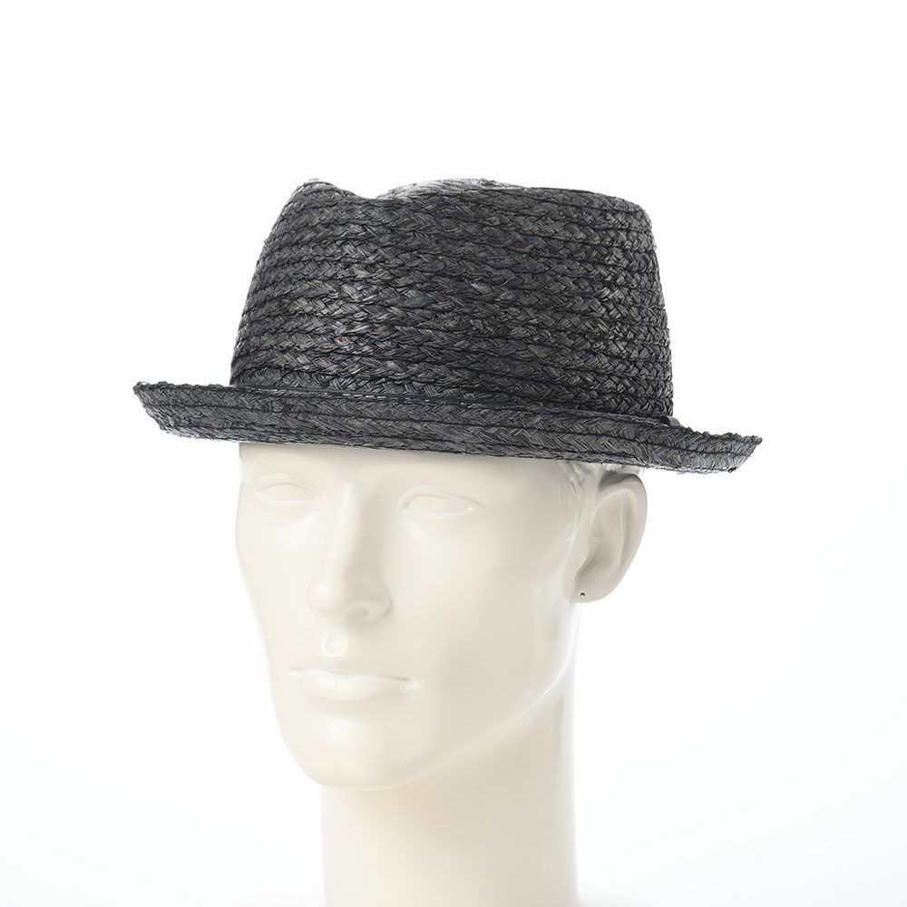 ゴットマンのラフィアハット Fluss Raffia（フルス ラフィア） G49412366 グレーネイビー