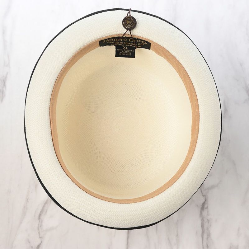 オメロオルテガのパナマハット BOWLER TOP PANAMA（ボーラー トップ パナマ） ホワイト