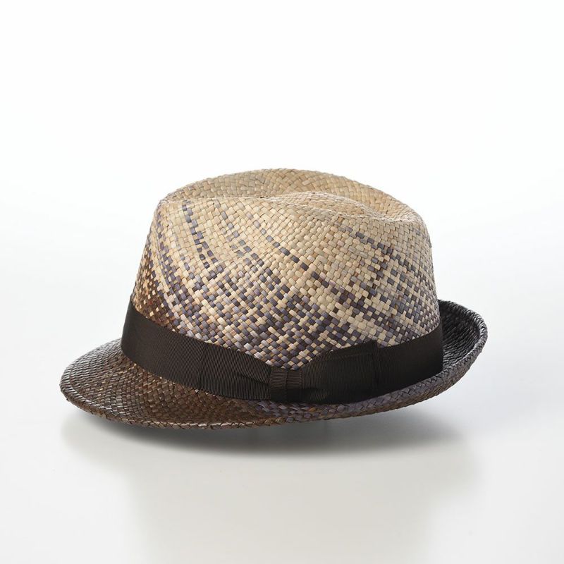 ノルのストローハット FB half hat（FB ハーフ ハット） ブラウン パープル