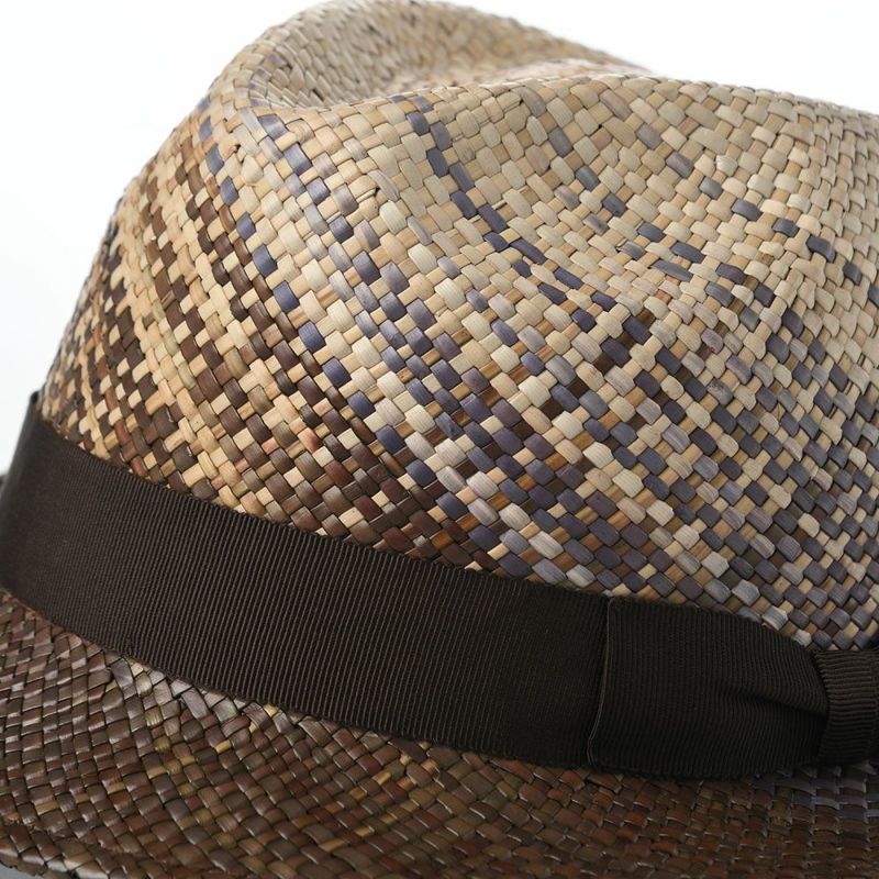 ノルのストローハット FB half hat（FB ハーフ ハット） ブラウン パープル