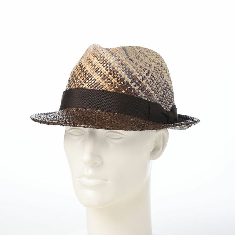 ノルのストローハット FB half hat（FB ハーフ ハット） ブラウン パープル