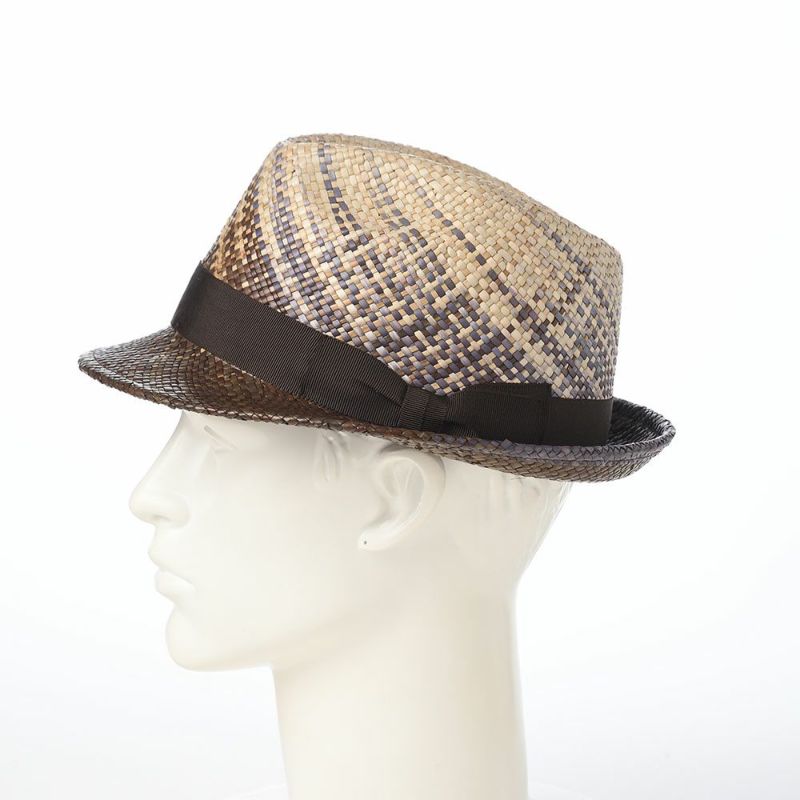 ノルのストローハット FB half hat（FB ハーフ ハット） ブラウン パープル