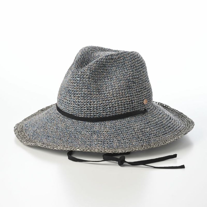 ノルのストローハット PPAM western linen（PPAM ウエスタンリネン） ブルー
