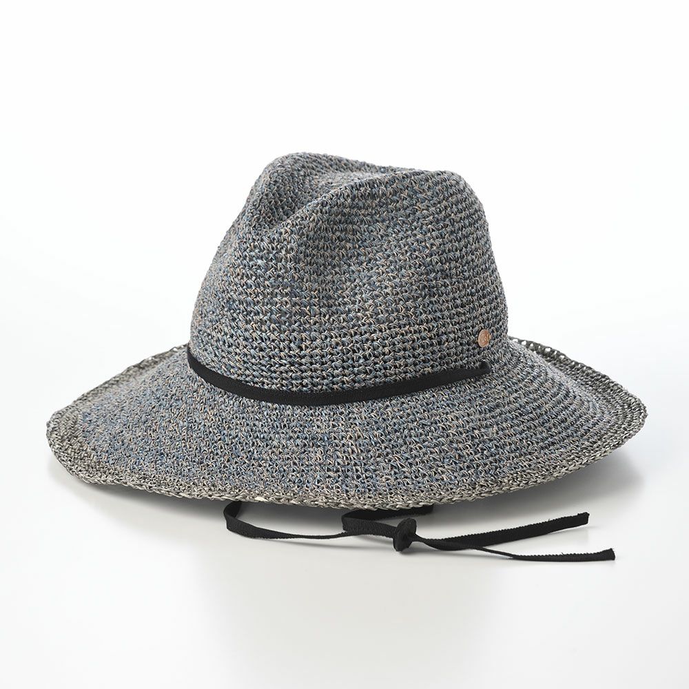 ノルのストローハット PPAM western linen（PPAM ウエスタンリネン） ブルー