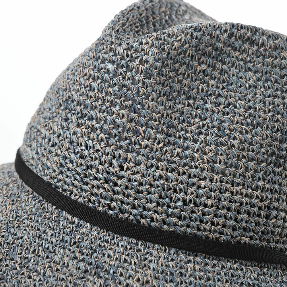 ノルのストローハット PPAM western linen（PPAM ウエスタンリネン） ブルー
